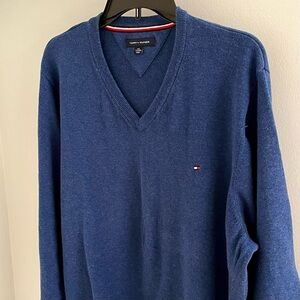 Tommy Hilfiger Blue V-Neck Sweater Men’s XXL